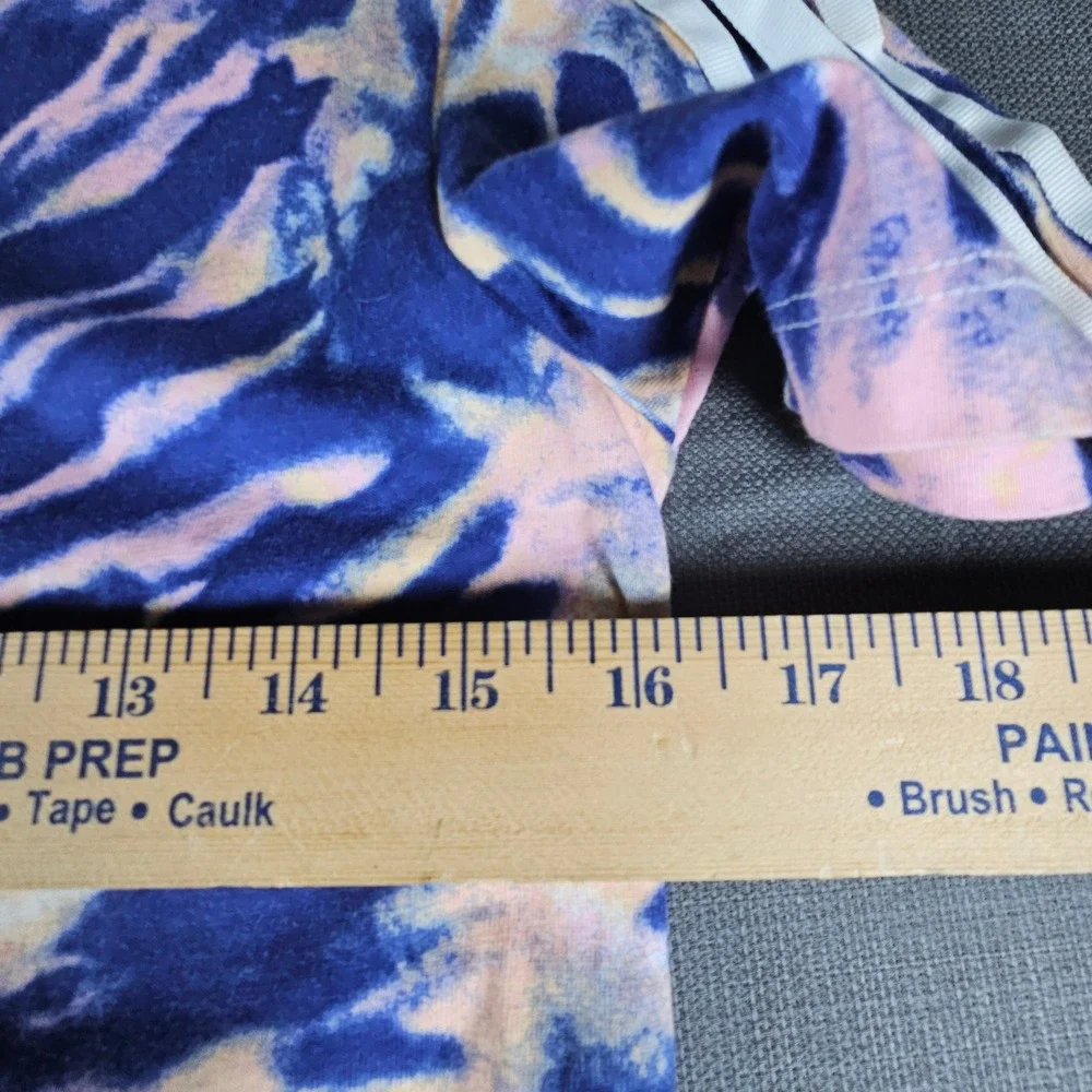 Kids Adidas youth starburst Tie Dye Short Sleeve T Shirt Blue Pink White Size S